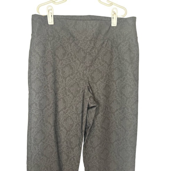 Margaret M Pull-on Dress Pants in Black Print Size Small - Picture 2 of 4